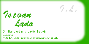 istvan lado business card